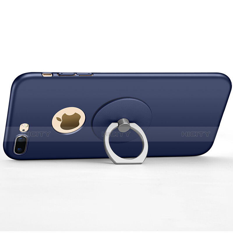 Cover Plastica Rigida Opaca con Foro per Apple iPhone 7 Plus Blu