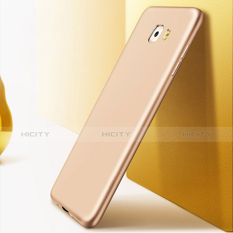 Cover Plastica Rigida Opaca M01 per Samsung Galaxy C9 Pro C9000 Oro