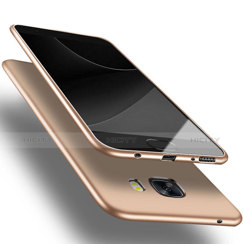 Cover Plastica Rigida Opaca M01 per Samsung Galaxy C9 Pro C9000 Oro