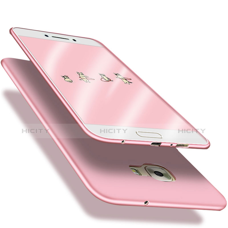 Cover Plastica Rigida Opaca M01 per Samsung Galaxy C9 Pro C9000 Oro Rosa