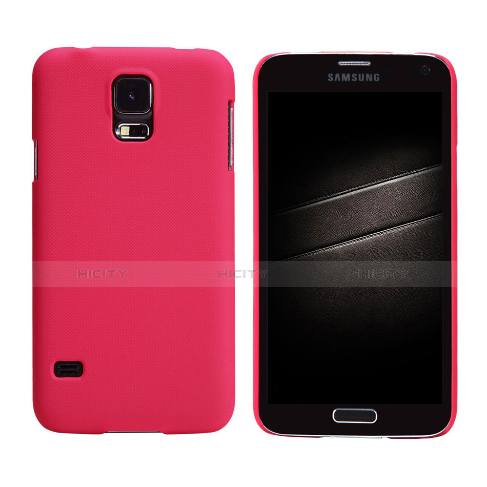 Cover Plastica Rigida Opaca M02 per Samsung Galaxy S5 Duos Plus Rosso