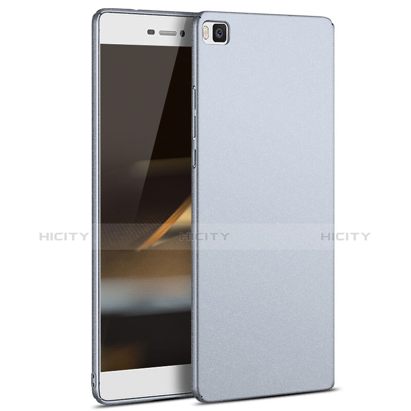 Cover Plastica Rigida Opaca M03 per Huawei P8 Argento