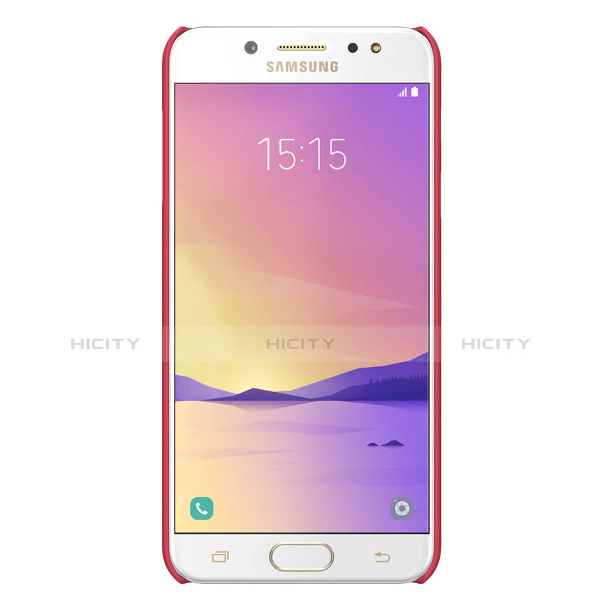 Cover Plastica Rigida Opaca M04 per Samsung Galaxy J7 Plus Rosso