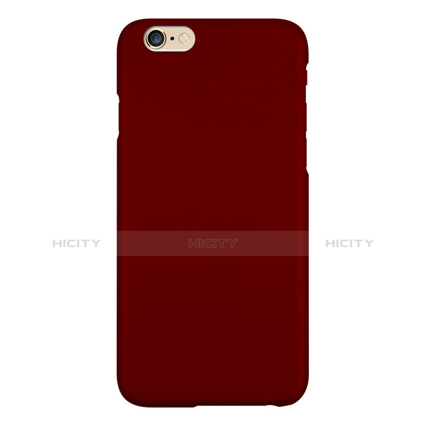 Cover Plastica Rigida Opaca per Apple iPhone 6 Plus Rosso Rosa