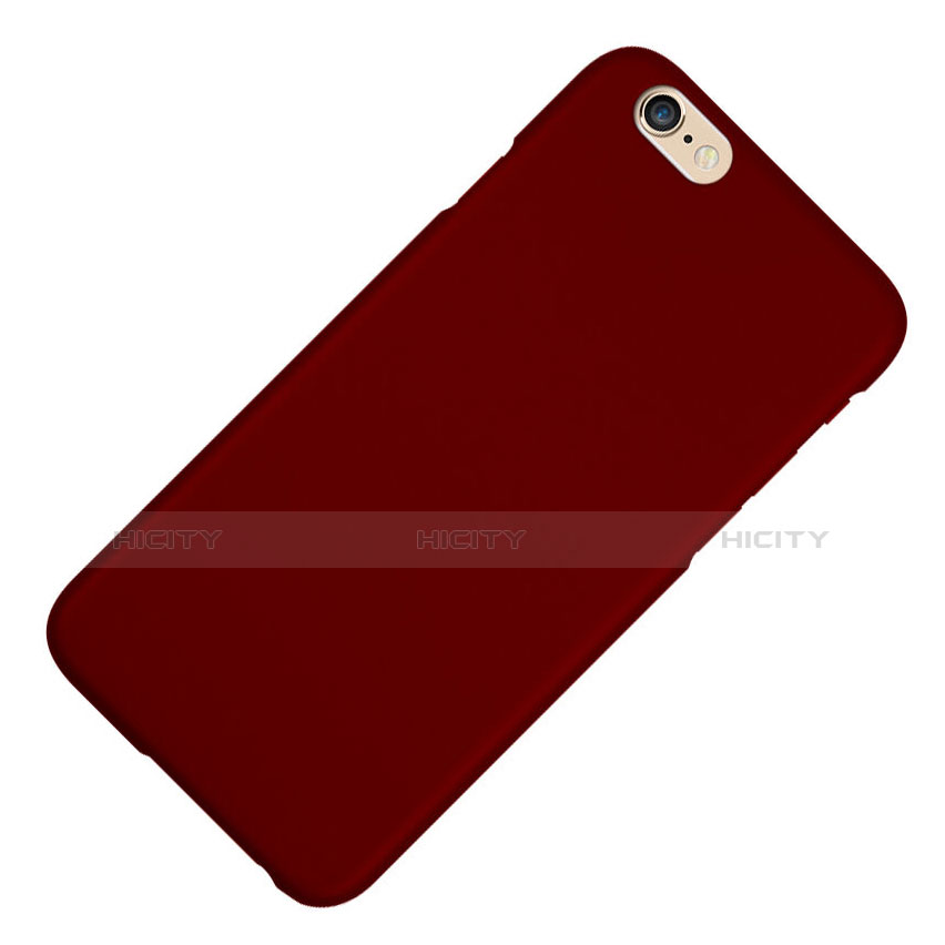 Cover Plastica Rigida Opaca per Apple iPhone 6 Plus Rosso Rosa