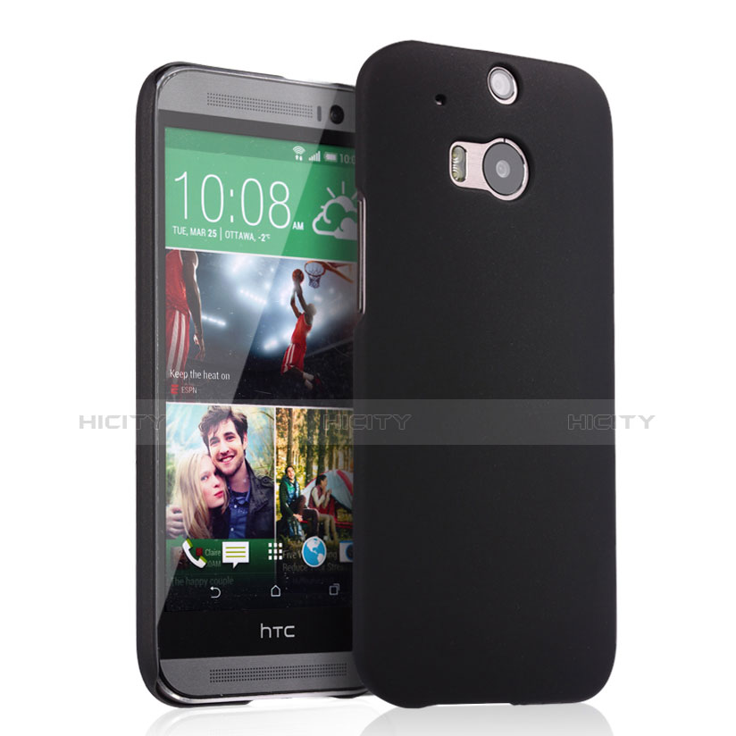 Cover Plastica Rigida Opaca per HTC One M8 Nero