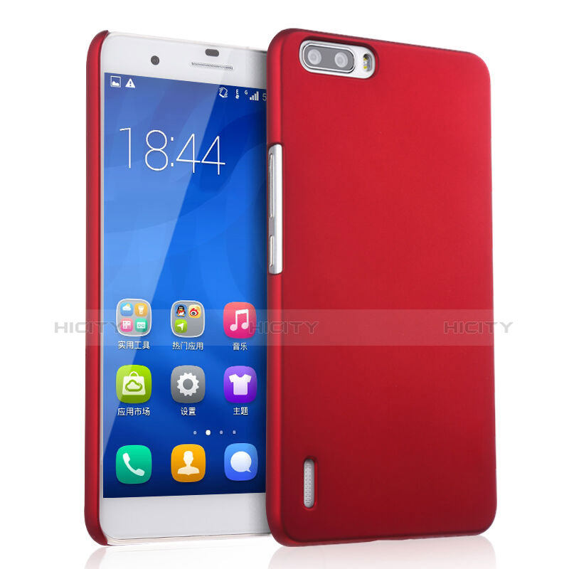 Cover Plastica Rigida Opaca per Huawei Honor 6 Plus Rosso