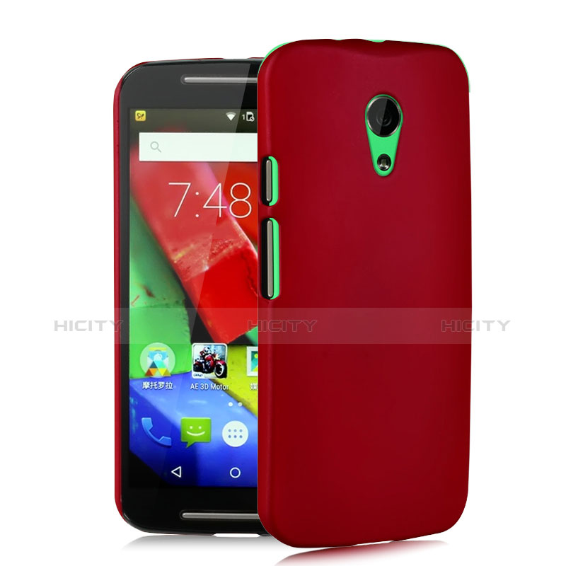 Cover Plastica Rigida Opaca per Motorola Moto G (2nd Gen) Rosso