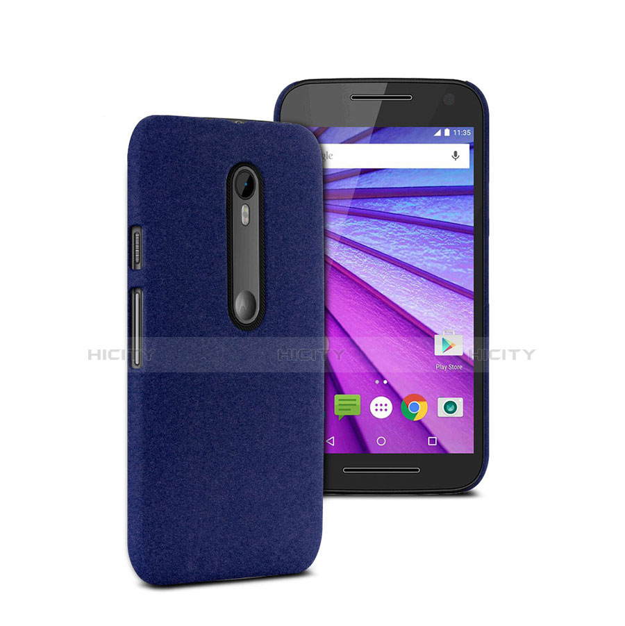 Cover Plastica Rigida Opaca per Motorola Moto G (3rd Gen) Blu