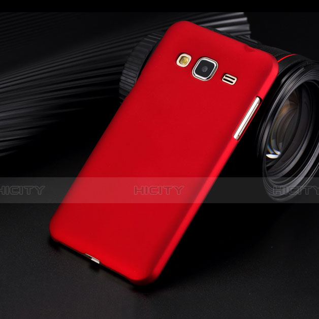 Cover Plastica Rigida Opaca per Samsung Galaxy J3 Rosso