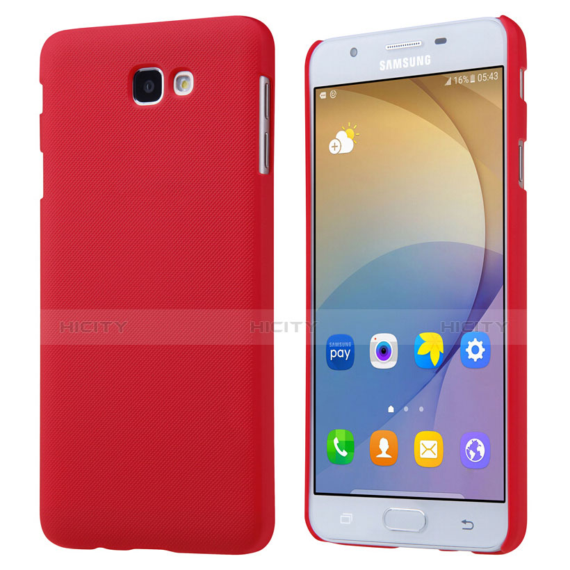 Cover Plastica Rigida Opaca per Samsung Galaxy On7 (2016) G6100 Rosso