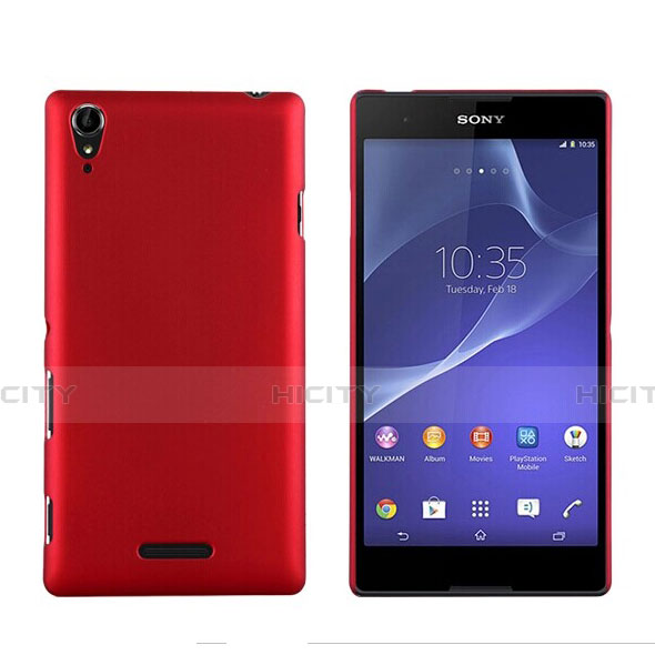 Cover Plastica Rigida Opaca per Sony Xperia T3 Rosso