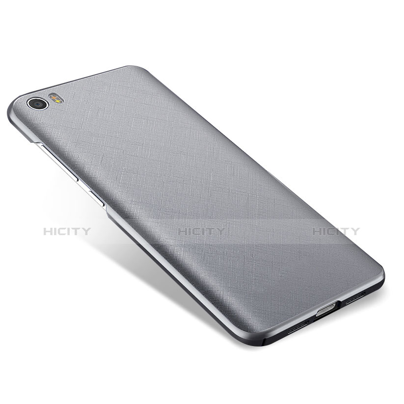 Cover Plastica Rigida Opaca Spigato per Xiaomi Mi 5 Argento