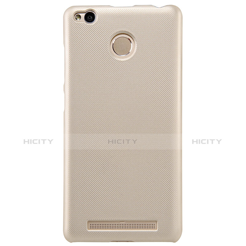 Cover Plastica Rigida Perforato per Xiaomi Redmi 3 Pro Oro