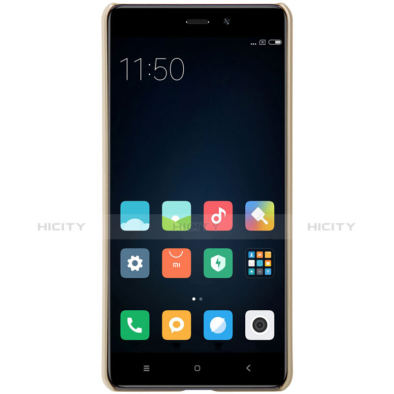 Cover Plastica Rigida Perforato per Xiaomi Redmi 4 Standard Edition Oro