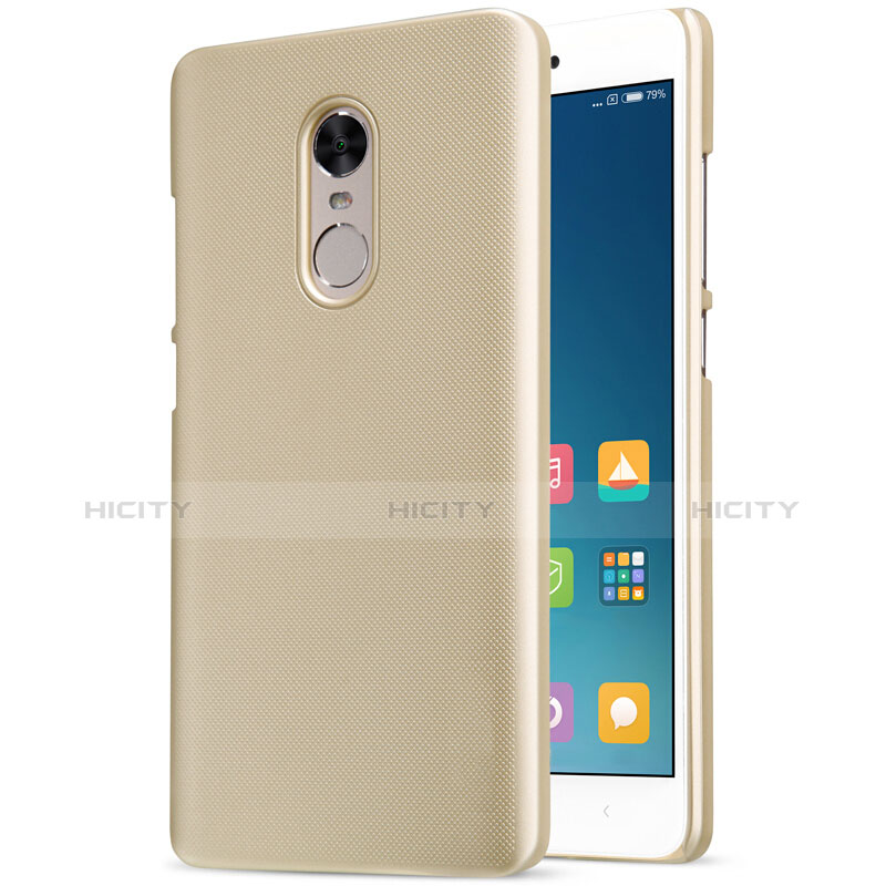 Cover Plastica Rigida Perforato per Xiaomi Redmi Note 4 Standard Edition Oro