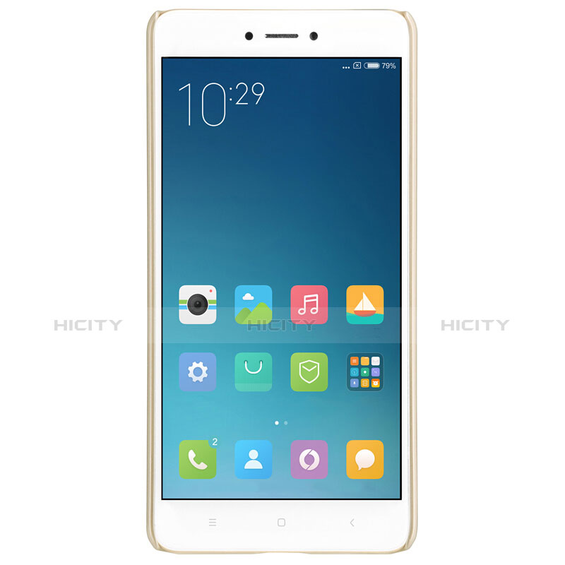 Cover Plastica Rigida Perforato per Xiaomi Redmi Note 4 Standard Edition Oro