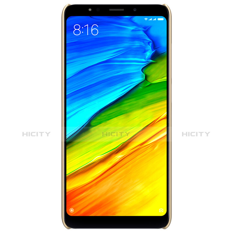 Cover Plastica Rigida Perforato per Xiaomi Redmi Note 5 Indian Version Oro