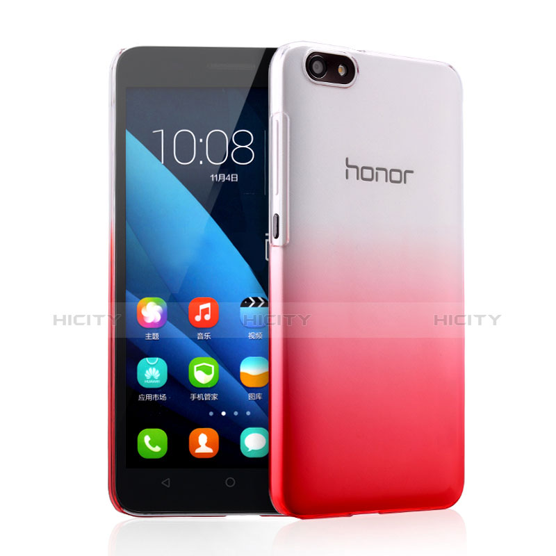 Cover Plastica Trasparente Rigida Sfumato per Huawei Honor 4X Rosa