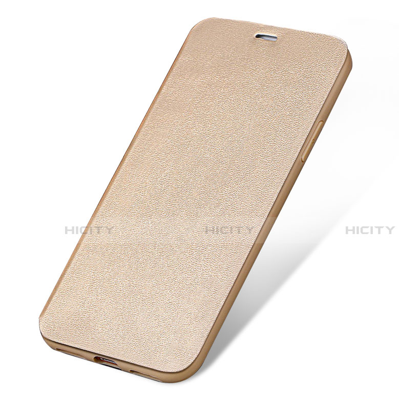 Cover Portafoglio In Pelle con Supporto L01 per Apple iPhone SE (2020) Oro