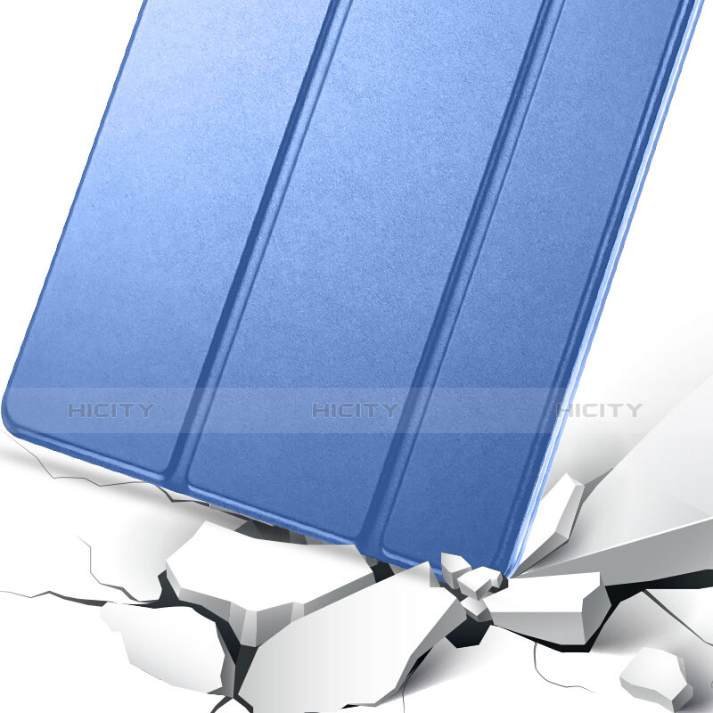 Cover Portafoglio In Pelle con Supporto L01 per Apple New iPad 9.7 (2017) Blu