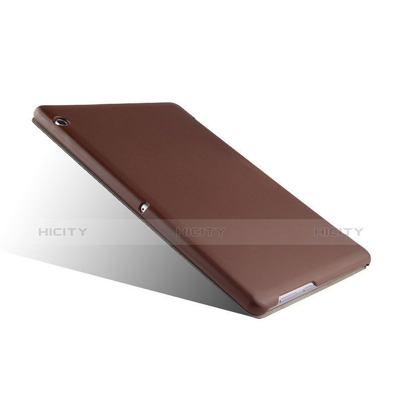 Cover Portafoglio In Pelle con Supporto L01 per Huawei MediaPad T3 10 AGS-L09 AGS-W09 Marrone