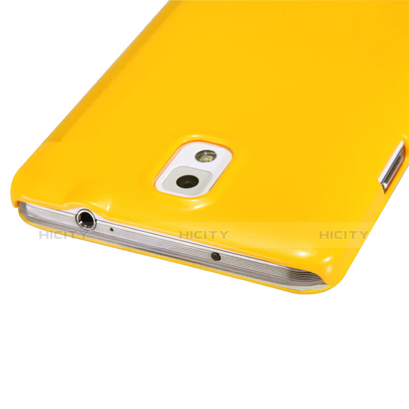 Cover Portafoglio In Pelle con Supporto L01 per Samsung Galaxy Note 3 N9000 Giallo