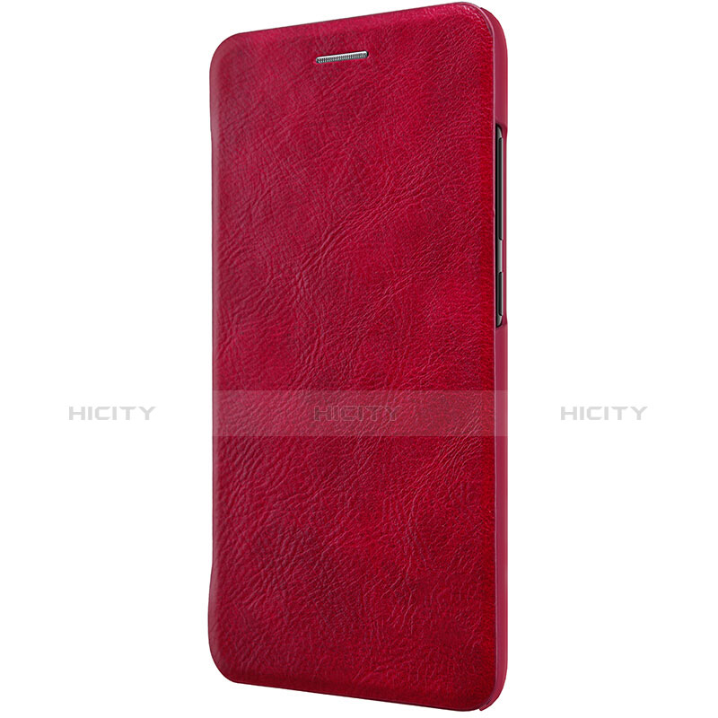 Cover Portafoglio In Pelle con Supporto L01 per Xiaomi Mi 6 Rosso