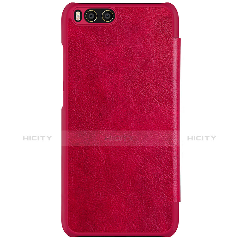 Cover Portafoglio In Pelle con Supporto L01 per Xiaomi Mi 6 Rosso