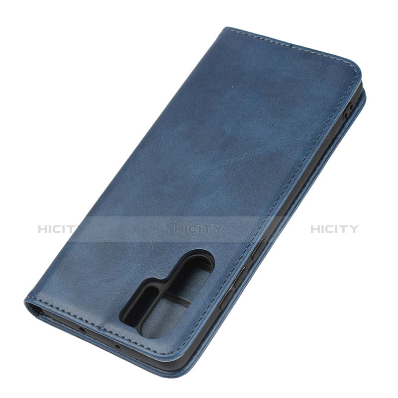 Cover Portafoglio In Pelle con Supporto L02 per Huawei P30 Pro New Edition Blu