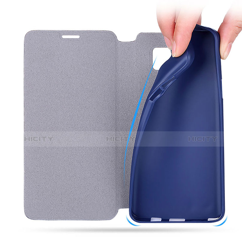 Cover Portafoglio In Pelle con Supporto L02 per Samsung Galaxy Note 5 N9200 N920 N920F Blu