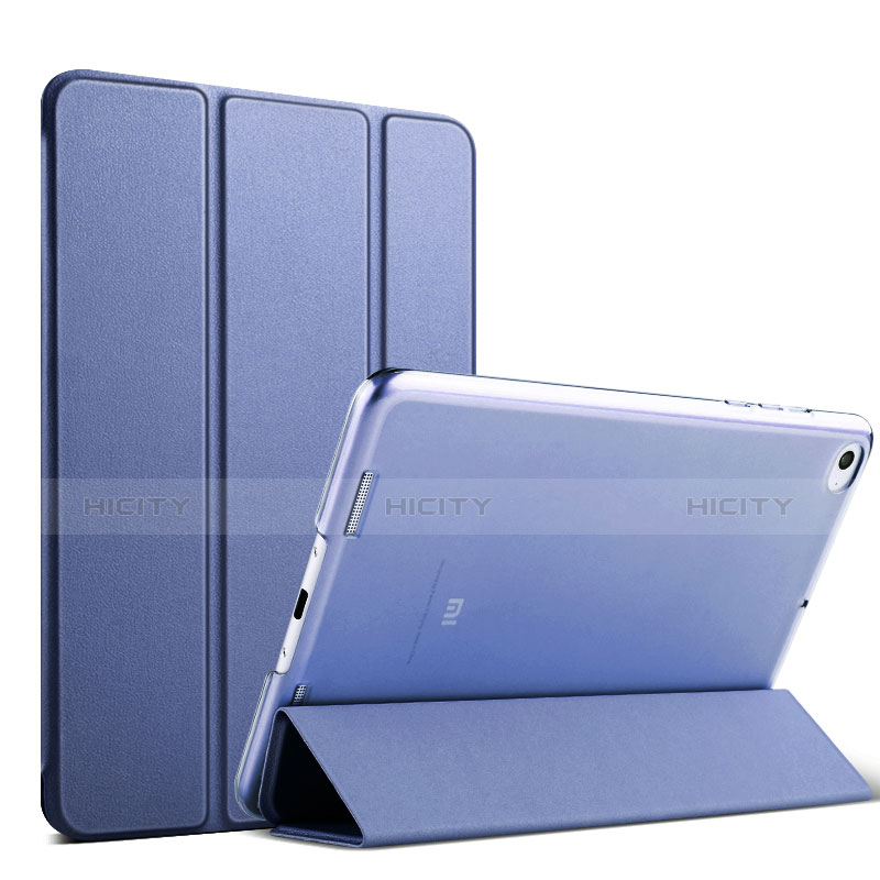 Cover Portafoglio In Pelle con Supporto L03 per Xiaomi Mi Pad 2 Blu