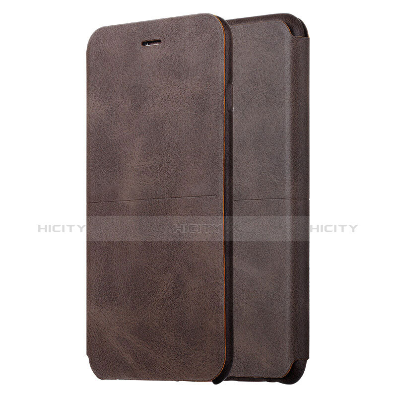 Cover Portafoglio In Pelle con Supporto L04 per Apple iPhone 6 Marrone