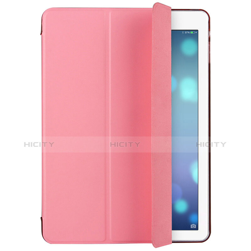 Cover Portafoglio In Pelle con Supporto L06 per Apple iPad Mini 3 Rosa