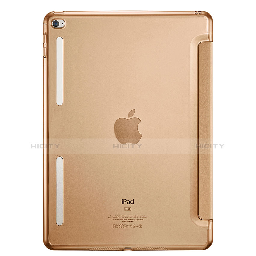 Cover Portafoglio In Pelle con Supporto L06 per Apple iPad Mini 4 Marrone