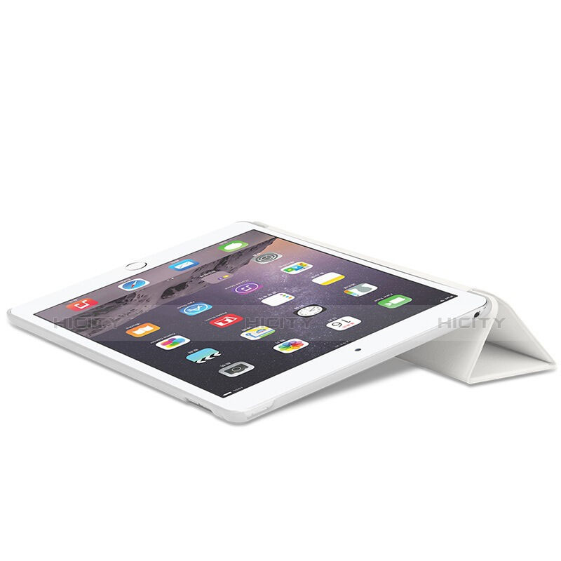 Cover Portafoglio In Pelle con Supporto per Apple iPad Air 2 Bianco