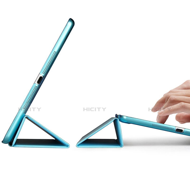 Cover Portafoglio In Pelle con Supporto per Apple iPad Air Cielo Blu