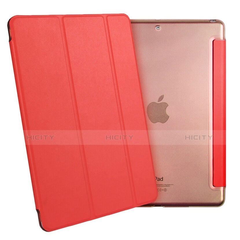 Cover Portafoglio In Pelle con Supporto per Apple iPad Air Rosso