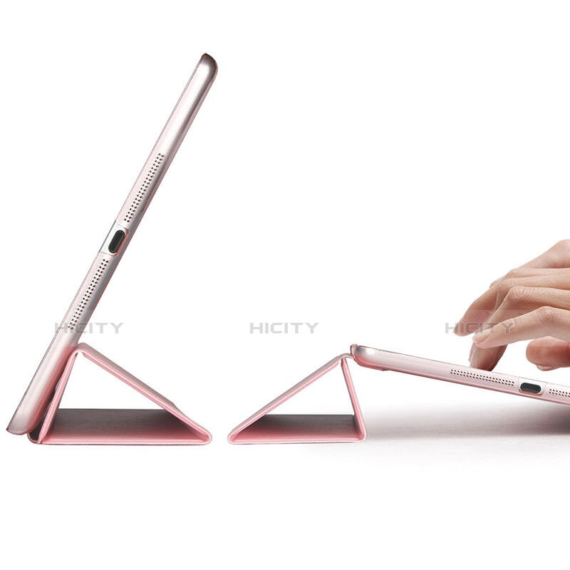 Cover Portafoglio In Pelle con Supporto per Apple iPad Mini 2 Oro Rosa