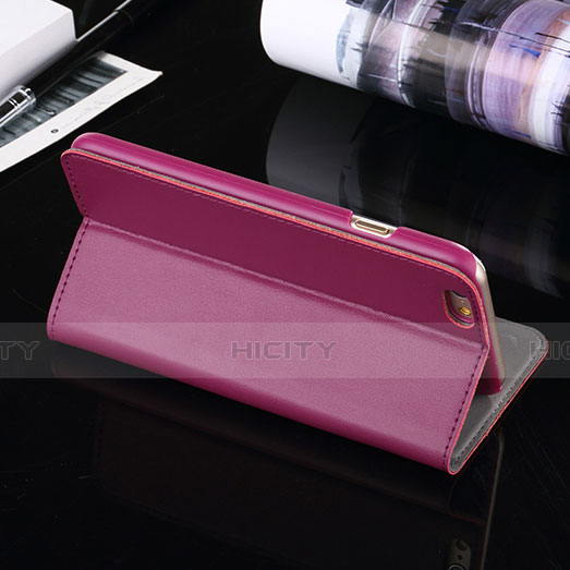 Cover Portafoglio In Pelle con Supporto per Apple iPhone 6 Plus Viola