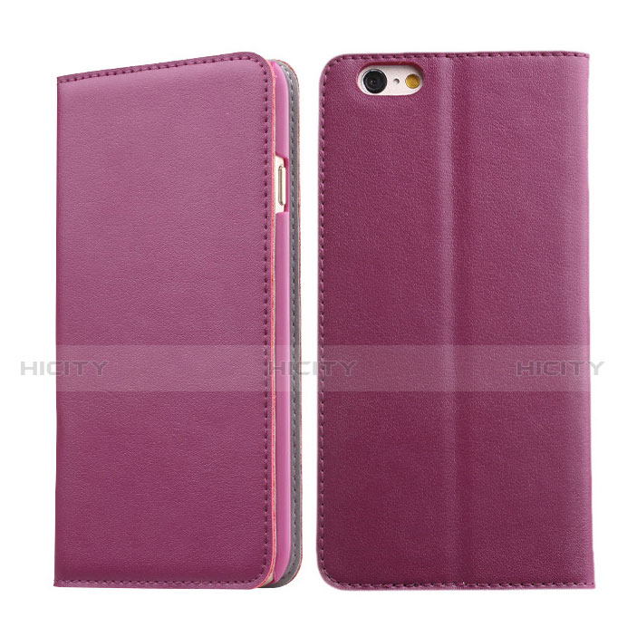 Cover Portafoglio In Pelle con Supporto per Apple iPhone 6S Viola