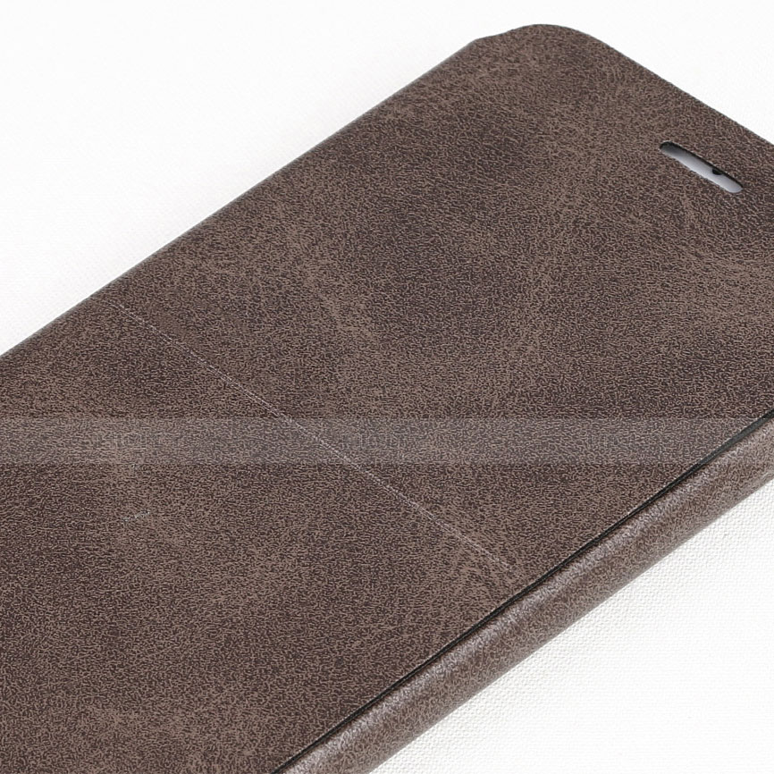 Cover Portafoglio In Pelle con Supporto per Apple iPhone 8 Marrone