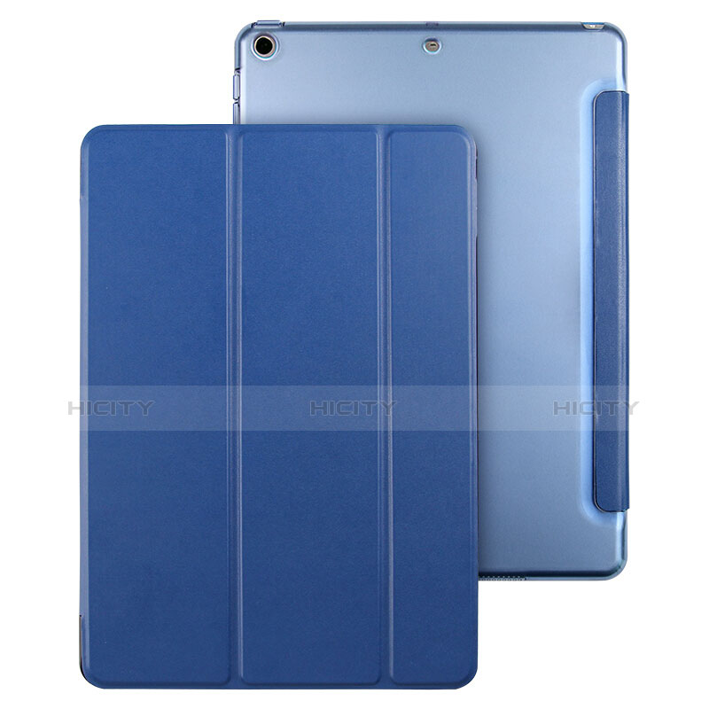 Cover Portafoglio In Pelle con Supporto per Apple New iPad Pro 9.7 (2017) Blu