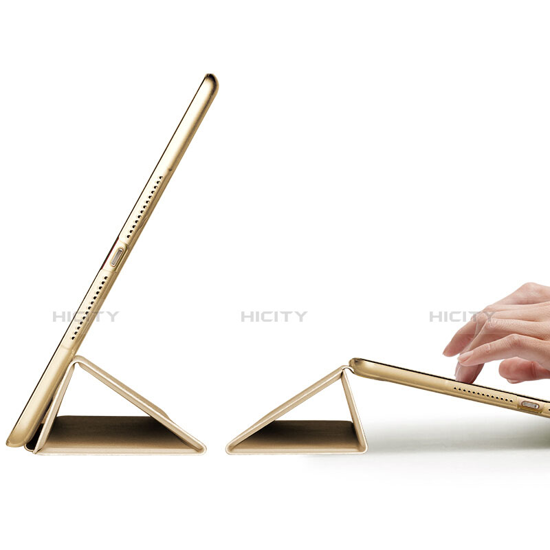 Cover Portafoglio In Pelle con Supporto per Apple New iPad Pro 9.7 (2017) Oro