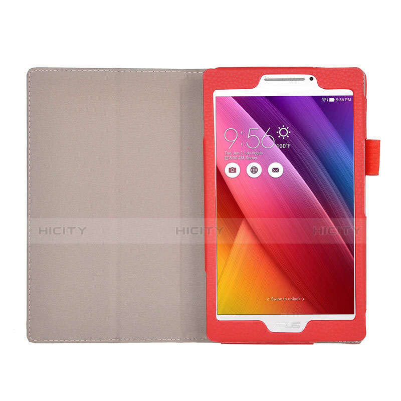 Cover Portafoglio In Pelle con Supporto per Asus ZenPad C 7.0 Z170CG Rosso