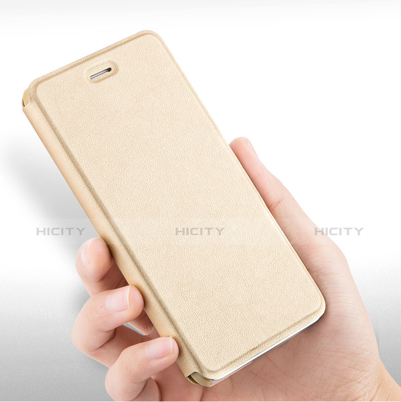 Cover Portafoglio In Pelle con Supporto per Huawei GR5 Mini Oro