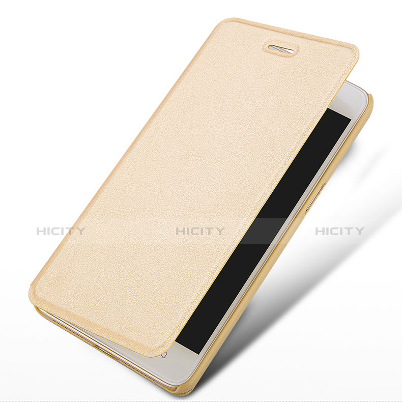 Cover Portafoglio In Pelle con Supporto per Huawei Honor 5A Oro