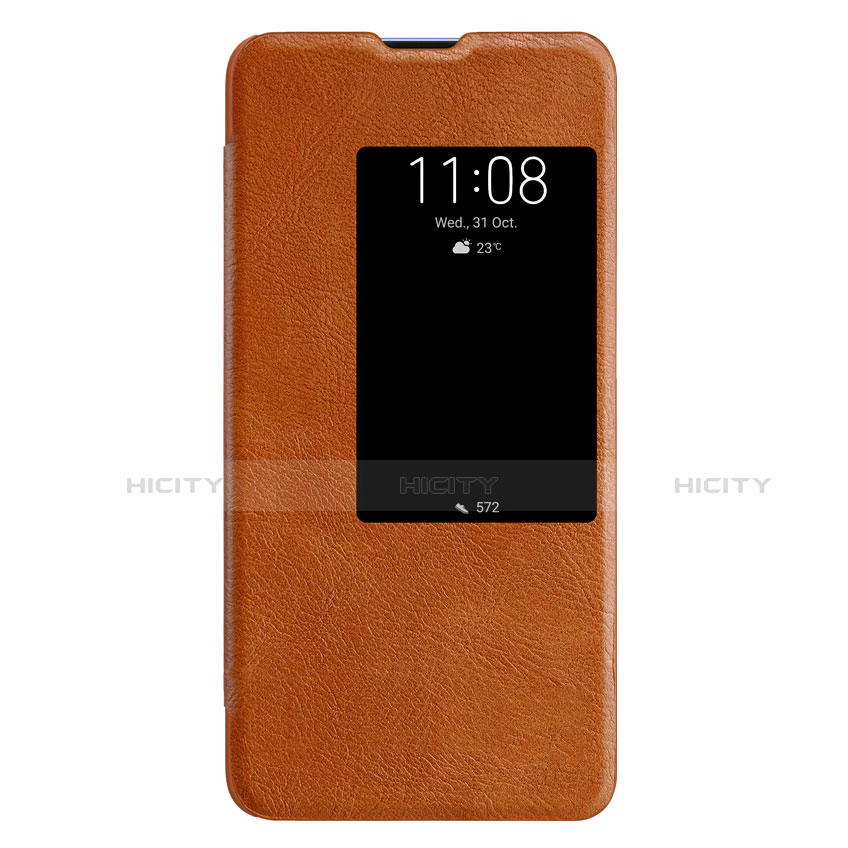 Cover Portafoglio In Pelle con Supporto per Huawei Mate 20 X 5G Marrone