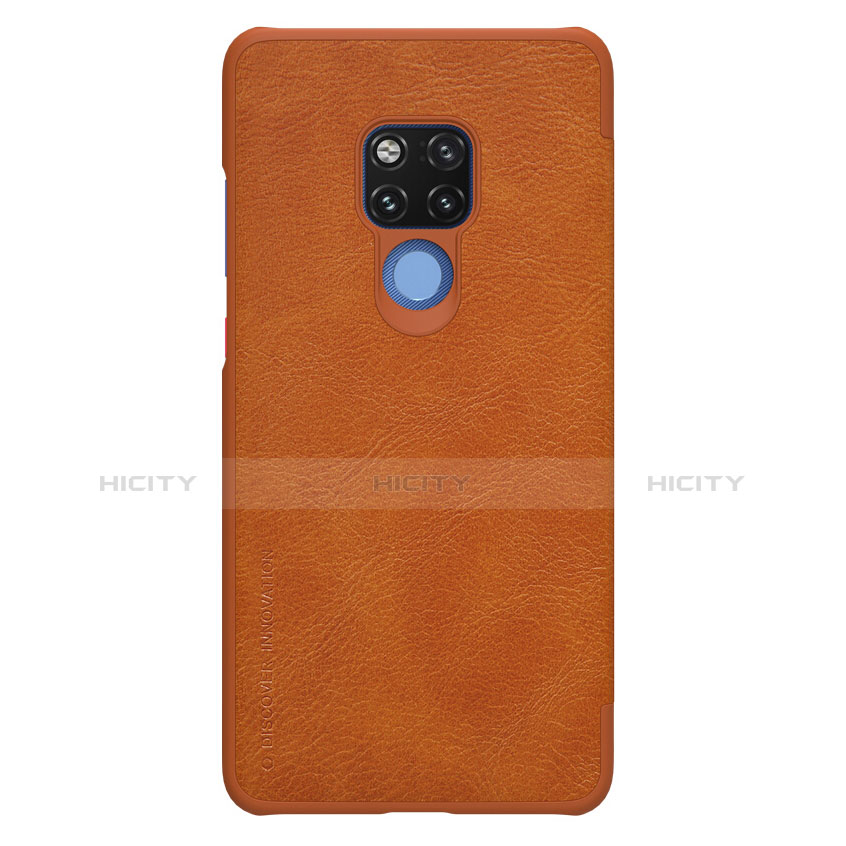 Cover Portafoglio In Pelle con Supporto per Huawei Mate 20 X Marrone