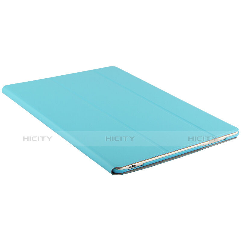 Cover Portafoglio In Pelle con Supporto per Huawei MateBook HZ-W09 Blu